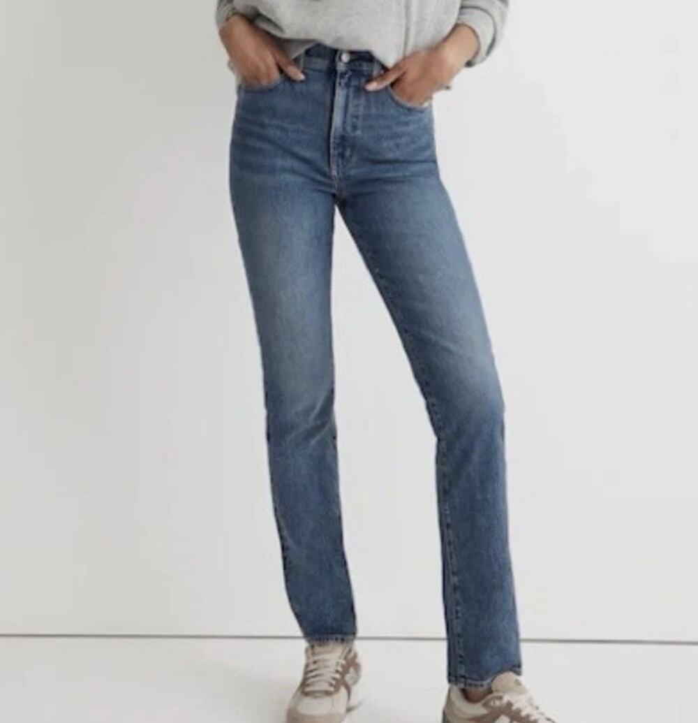 Madewell The Perfect Vintage Jeans Size 27 Blue Medium Wash Straight Leg Classic